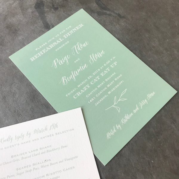Paige Wedding Invitation - Deposit Listing