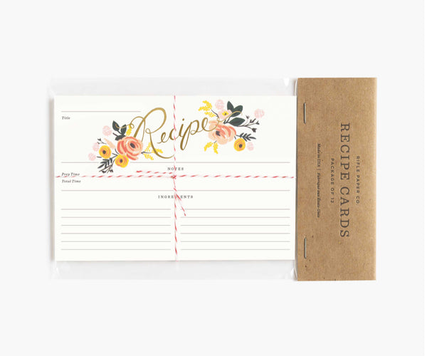 Peonies recipe cards- Rifle Paper Co.