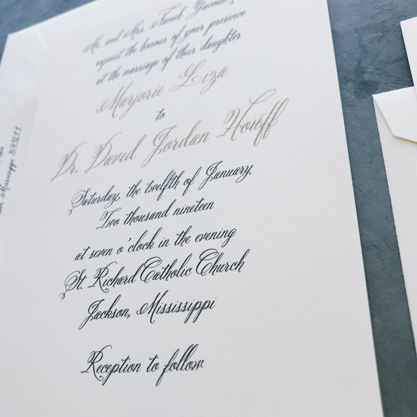 Salem Wedding Invitation - Deposit Listing