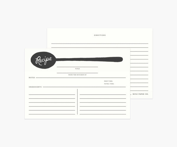 Spoon recipe cards- Rifle Paper Co.