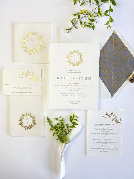 Katie Wedding Invitation - Deposit Listing