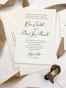 Clara Wedding Invitation - Deposit Listing