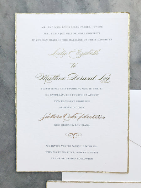 Lodie Wedding Invitation - Deposit Listing