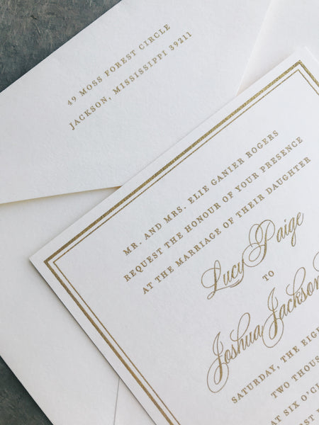Lucy Wedding Invitation - Deposit Listing