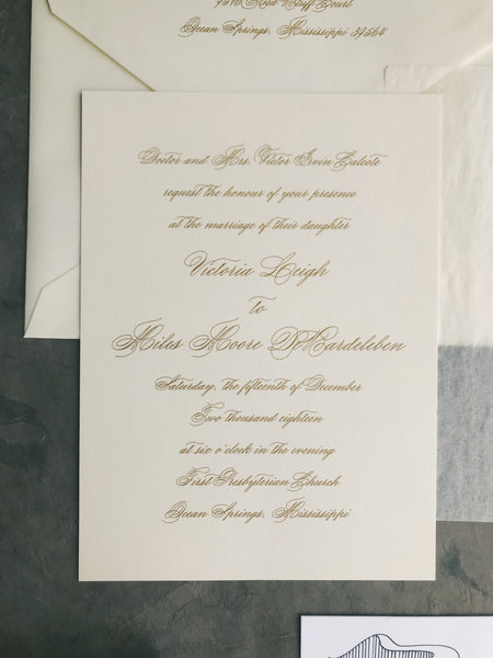 Tori Wedding Invitation - Deposit Listing
