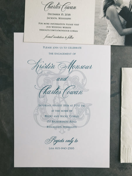 Monsour Wedding Invitation - Deposit Listing