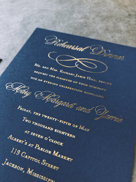 gold-foil-navy-monogram-wedding-invitation