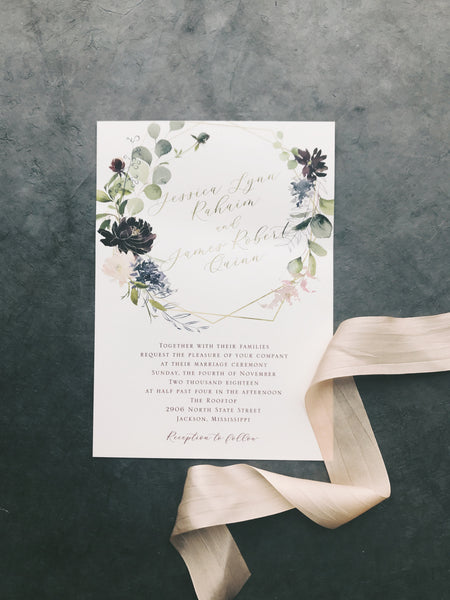 Quinn Wedding Invitation - Deposit Listing