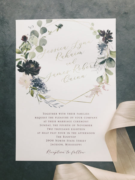 Quinn Wedding Invitation - Deposit Listing