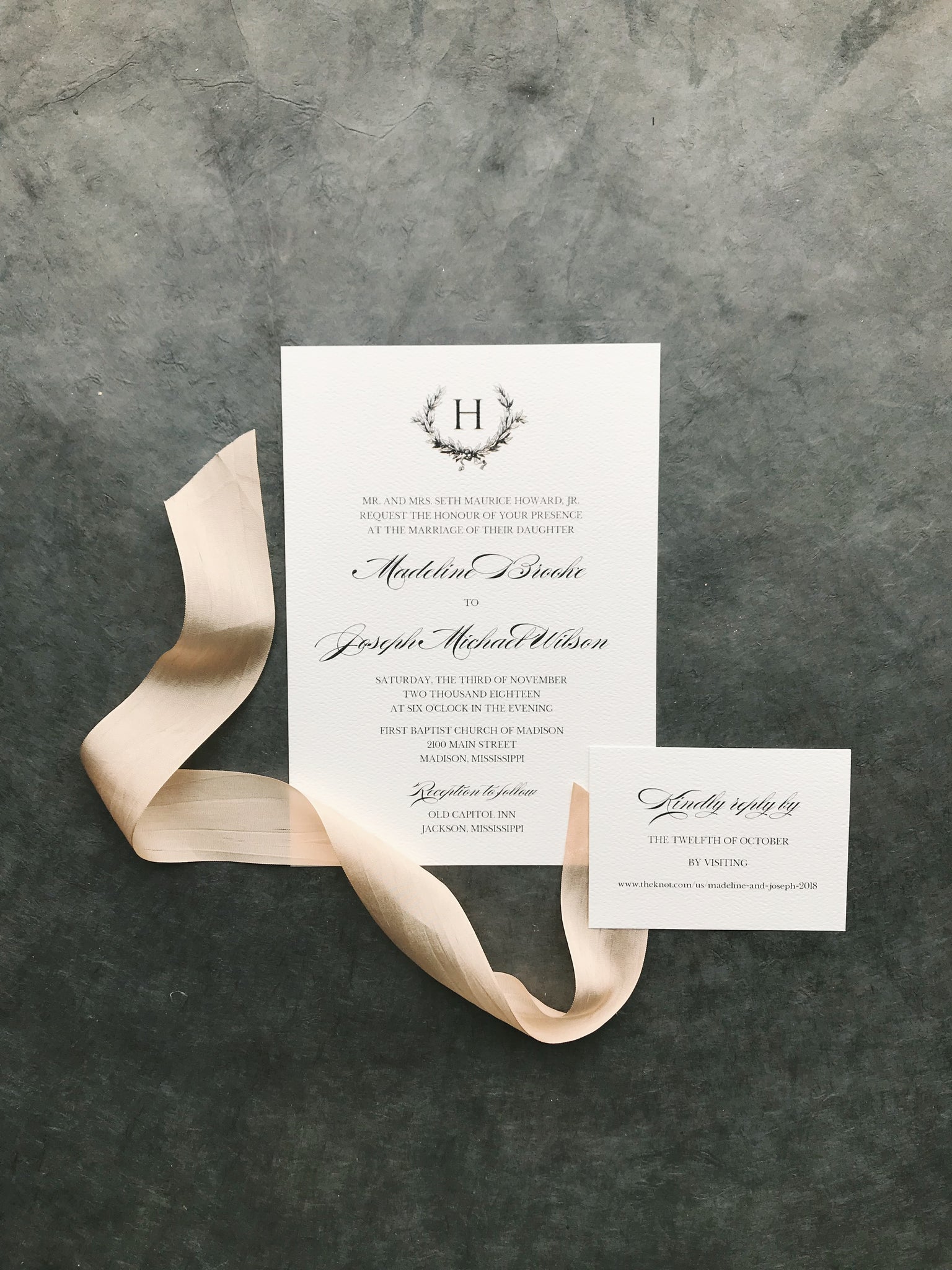 Madeline Wedding Invitation - Deposit Listing