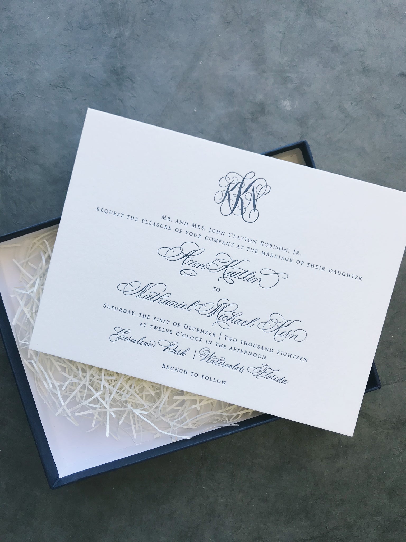 Kern Wedding Invitation - Deposit Listing