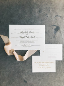 Meredith Wedding Invitation - Deposit Listing