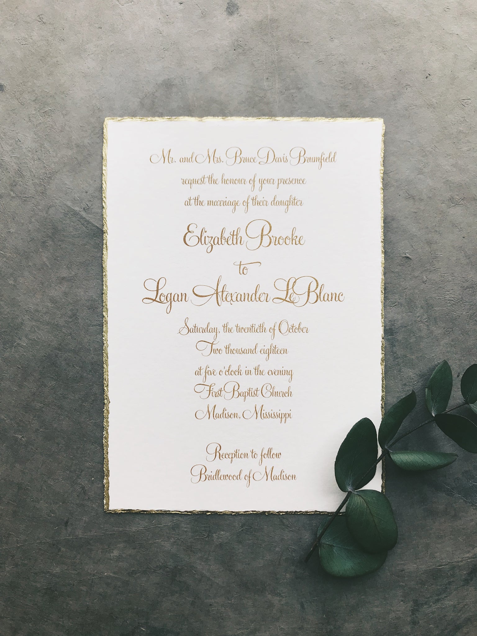 Brooke Wedding Invitation - Deposit Listing