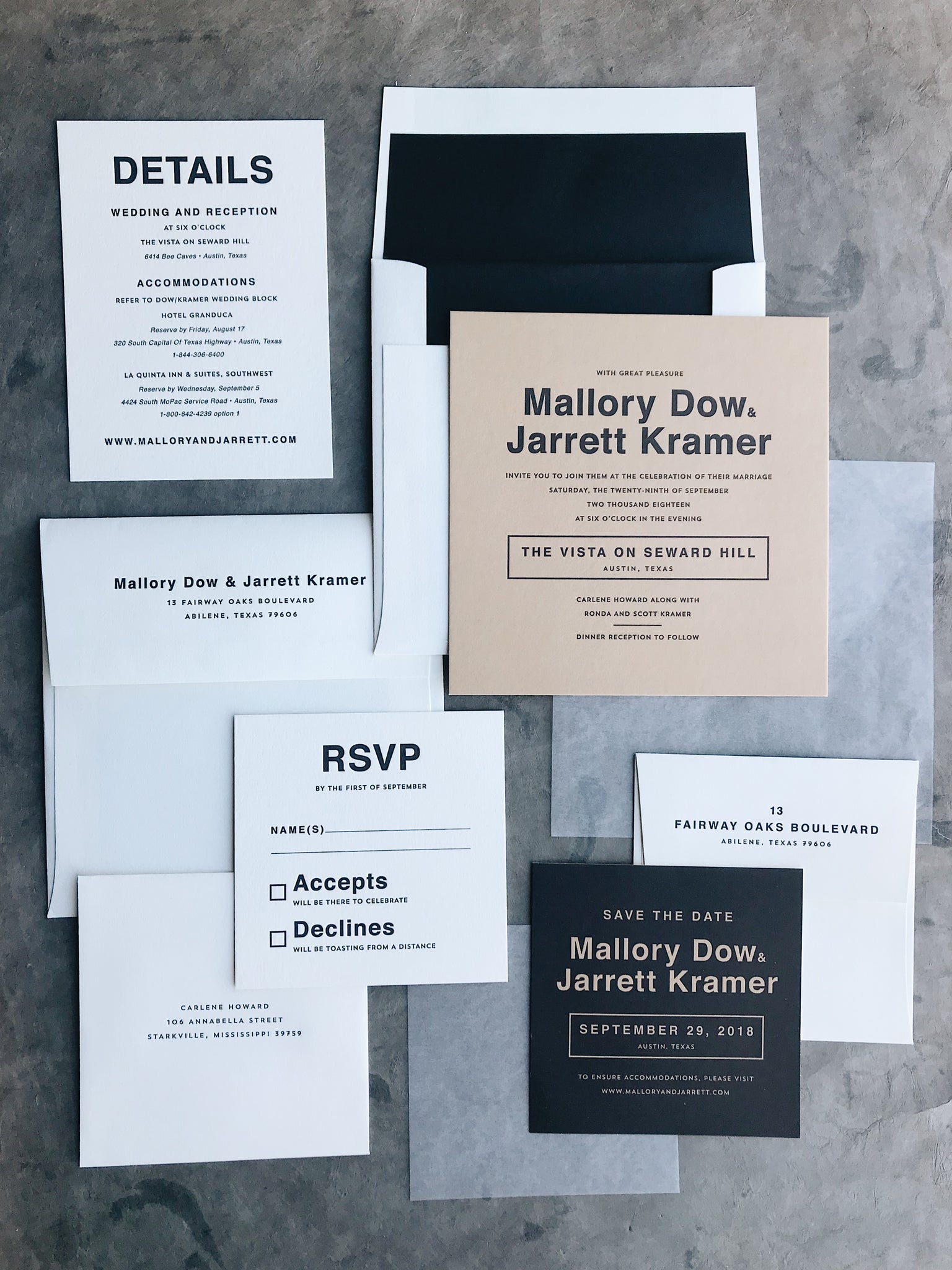 Kramer Wedding Invitation - Deposit Listing