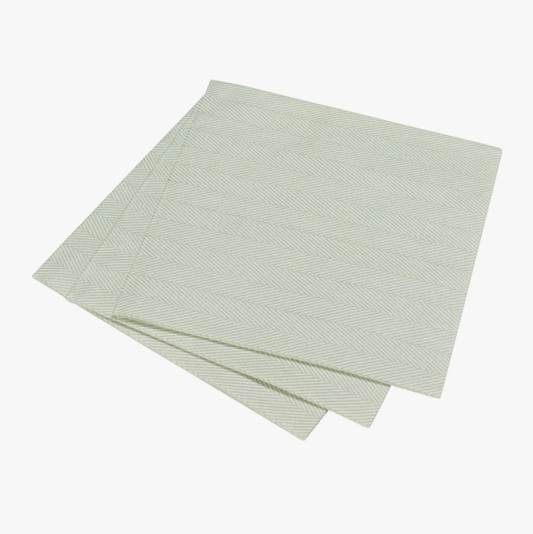 Herringbone Paper Linen Dinner Napkin