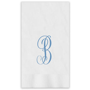 Strasbourg Monogram Foil-Stamped Guest Towel