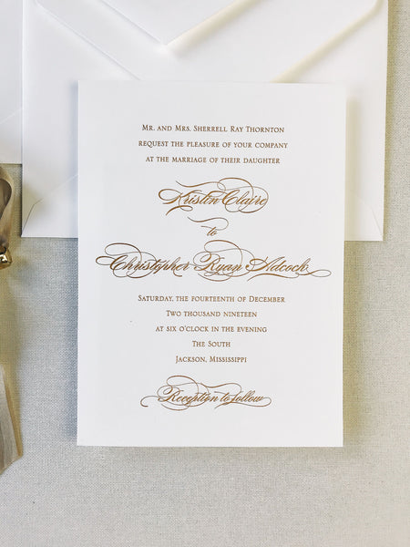 Thornton Wedding Invitation - Deposit Listing