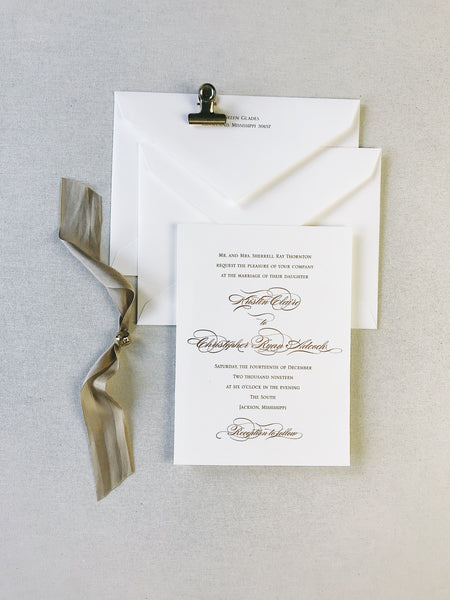 Thornton Wedding Invitation - Deposit Listing