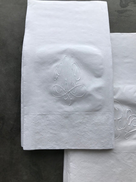 Embossed Monogram Guest Towel 2