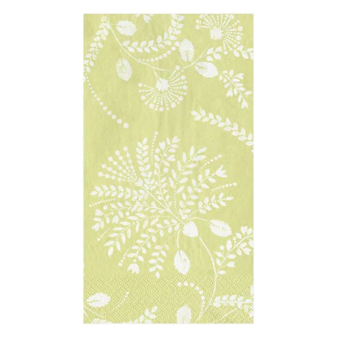 Trailing Floral Pale Green Paper Tableware