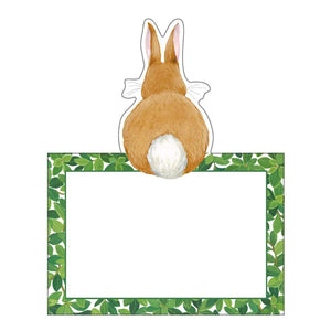 Bunnies and Boxwood Placecard