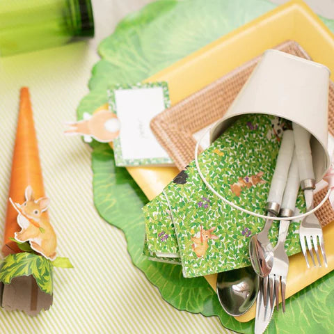Bunnies and Daffodils Paper Tableware - Thumbnail 2