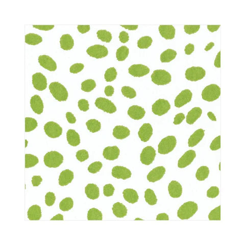 Spots Green Paper Tableware