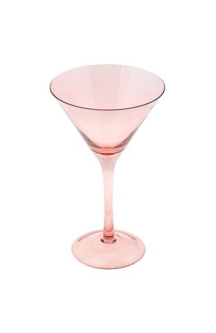 Mid Century Martini Glass Blush