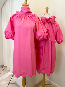 Ryan Dress Scallop Pink