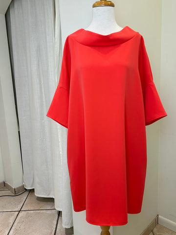 Audrey Coral Cowl Neck Tunic