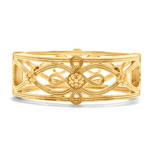 Monique Hinged Bangle in Gold Monique Hinged Bangle
