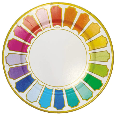Color Wheel Paper Tableware