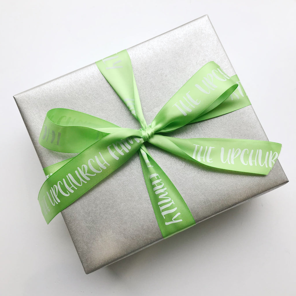 Personalized gift ribbon deals