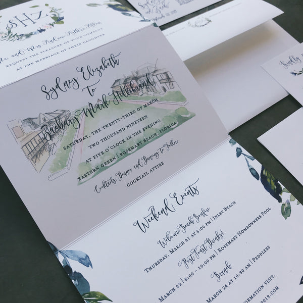 Sydney Wedding Invitation - Deposit Listing