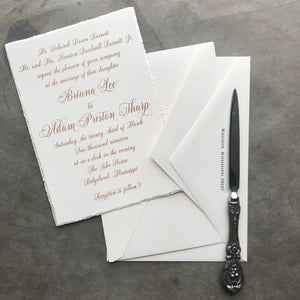 Briana Wedding Invitation - Deposit Listing