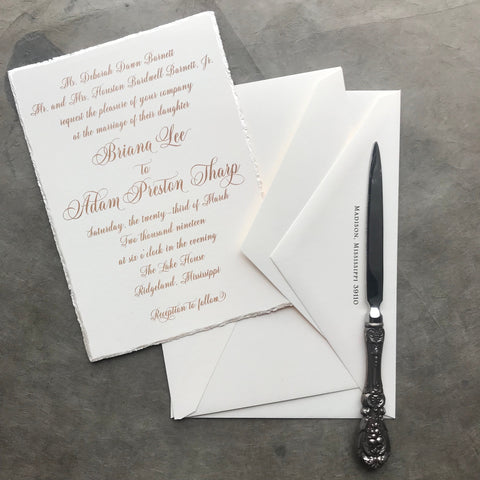 Briana Wedding Invitation - Deposit Listing