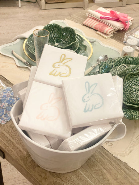 Artful Bunny Napkins and Towels