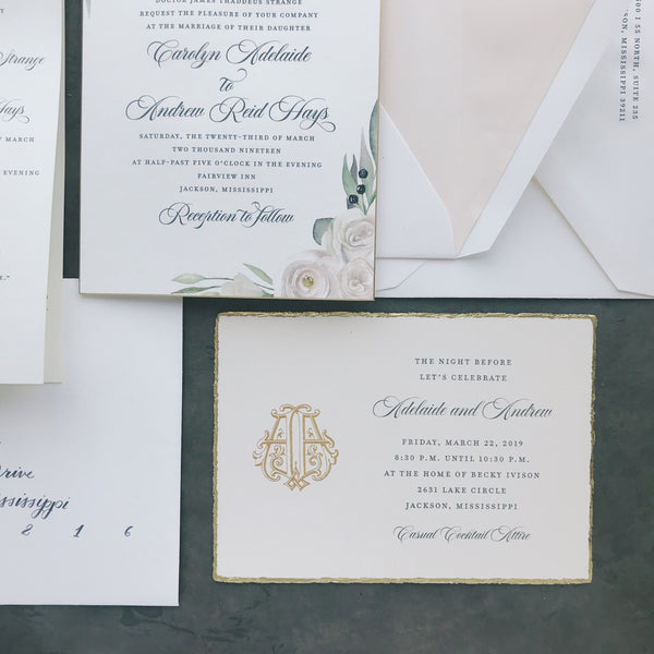 Strange Wedding Invitation - Deposit Listing