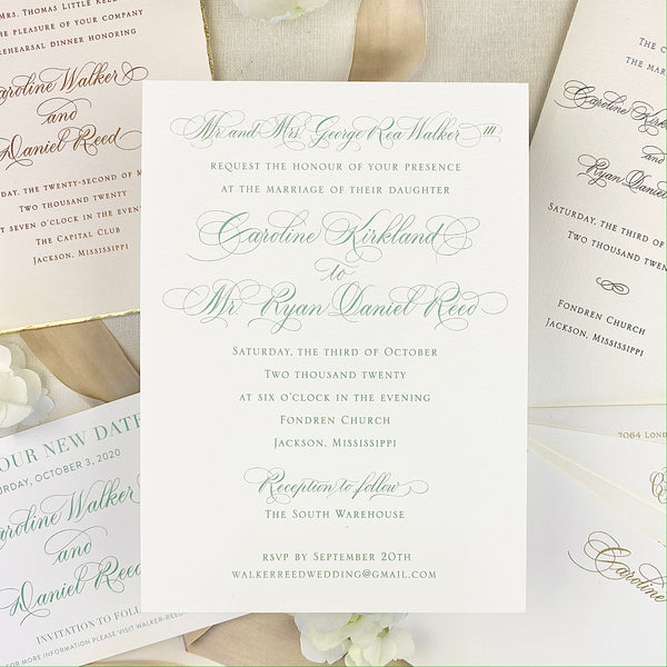 Caroline Walker Wedding Invitation - Deposit Listing