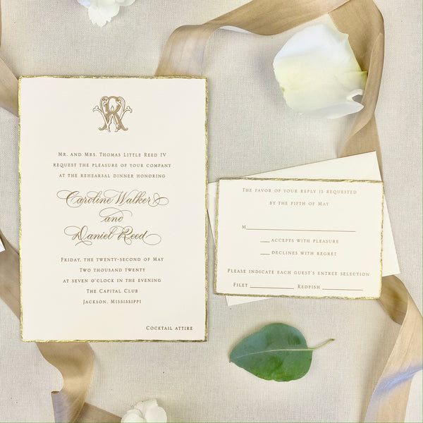 Caroline Walker Wedding Invitation - Deposit Listing