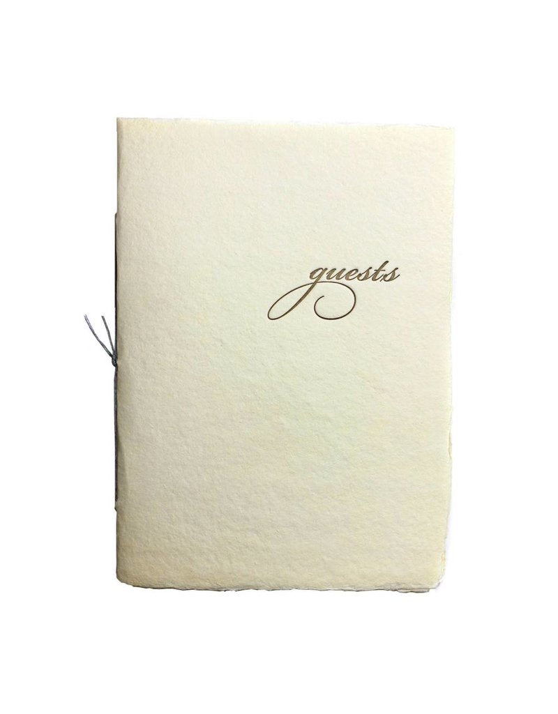 Handmade Paper Cover Guest Book