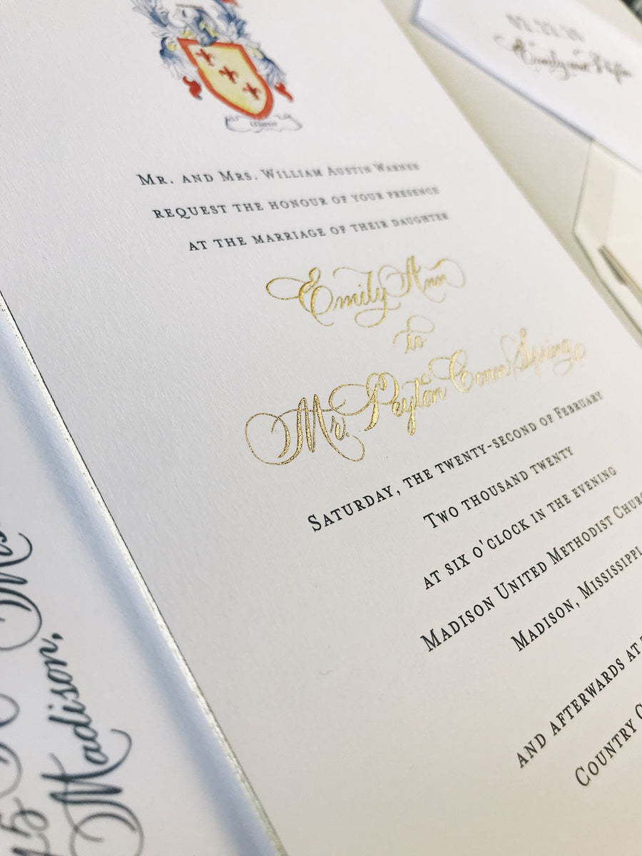 Warner Wedding Invitation - Deposit Listing – Fresh Ink